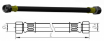 Шланг тормозной  М18*1,5 L=560 мм ЛАЗ, ЛИАЗimage